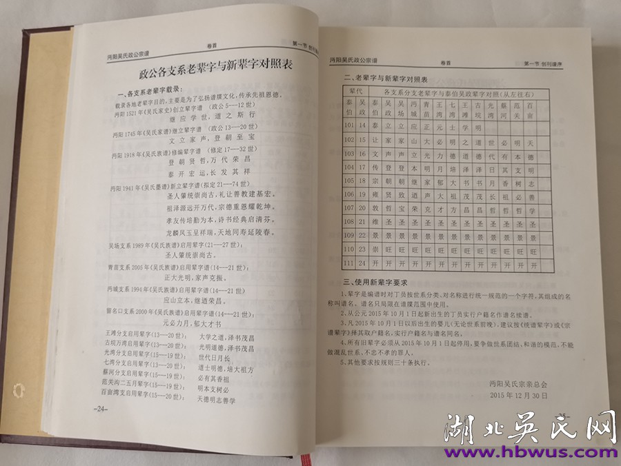 延陵堂吳氏宗譜（沔陽政公系）