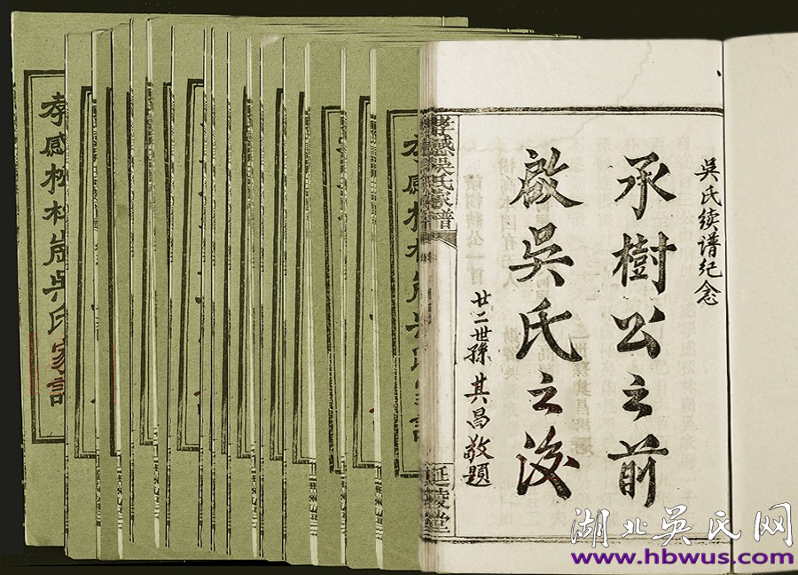 1996年續(xù)修《孝感松林崗吳氏家譜》 1996年續(xù)修《孝感松林崗吳氏家譜》
