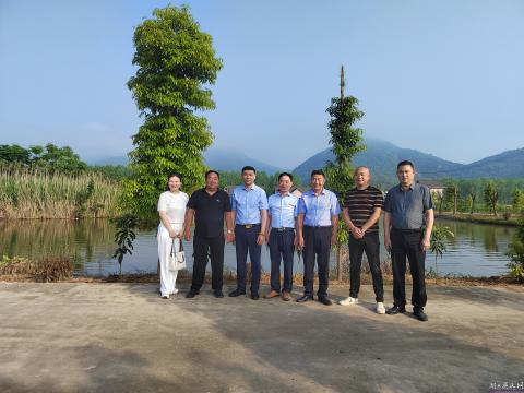 吳合林會長一行到金色莊園和誠建工程擔保公司調研